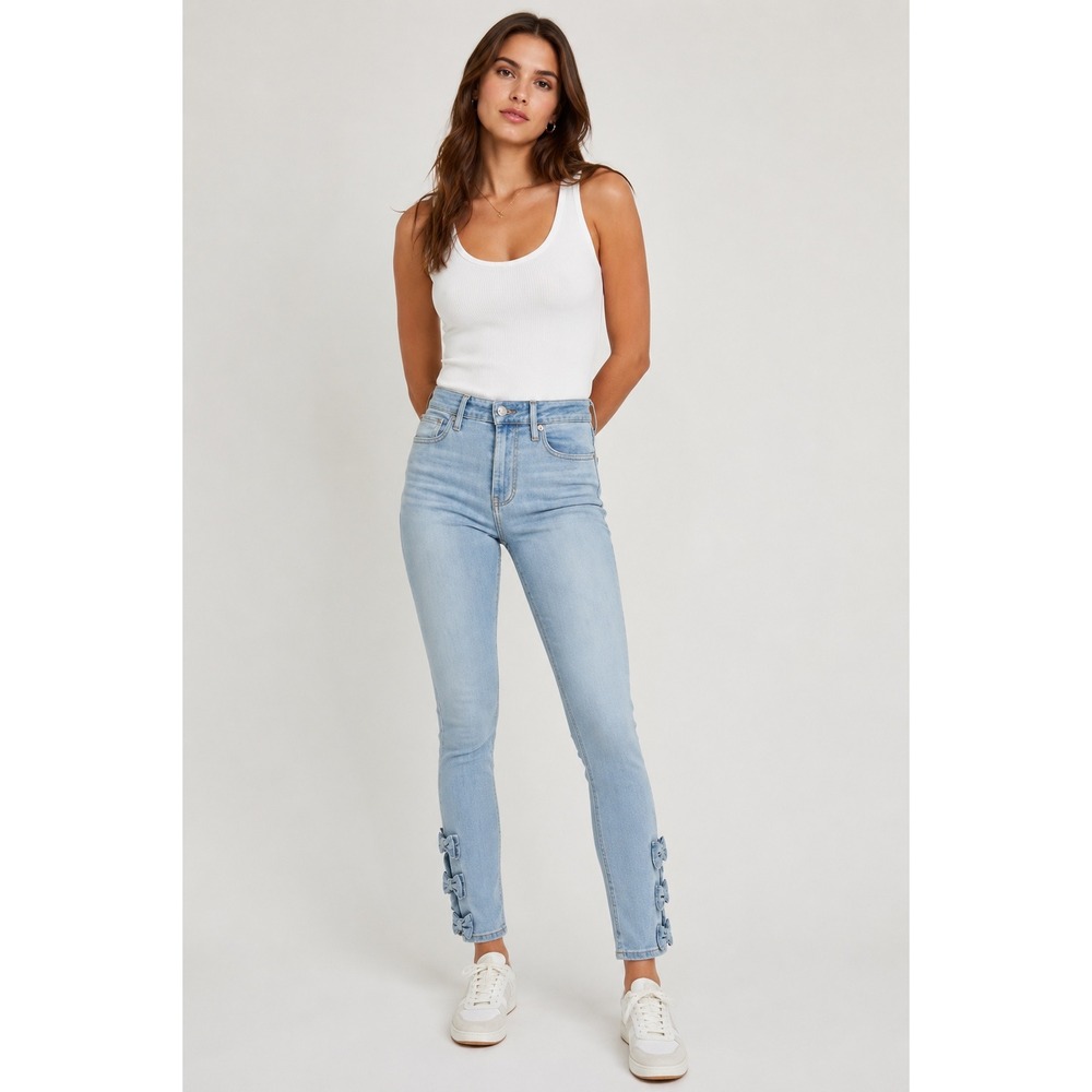 NWT Levis‎ 721 High Rise Skinny Jeans Light Wash Bow Ankle Anthropologie